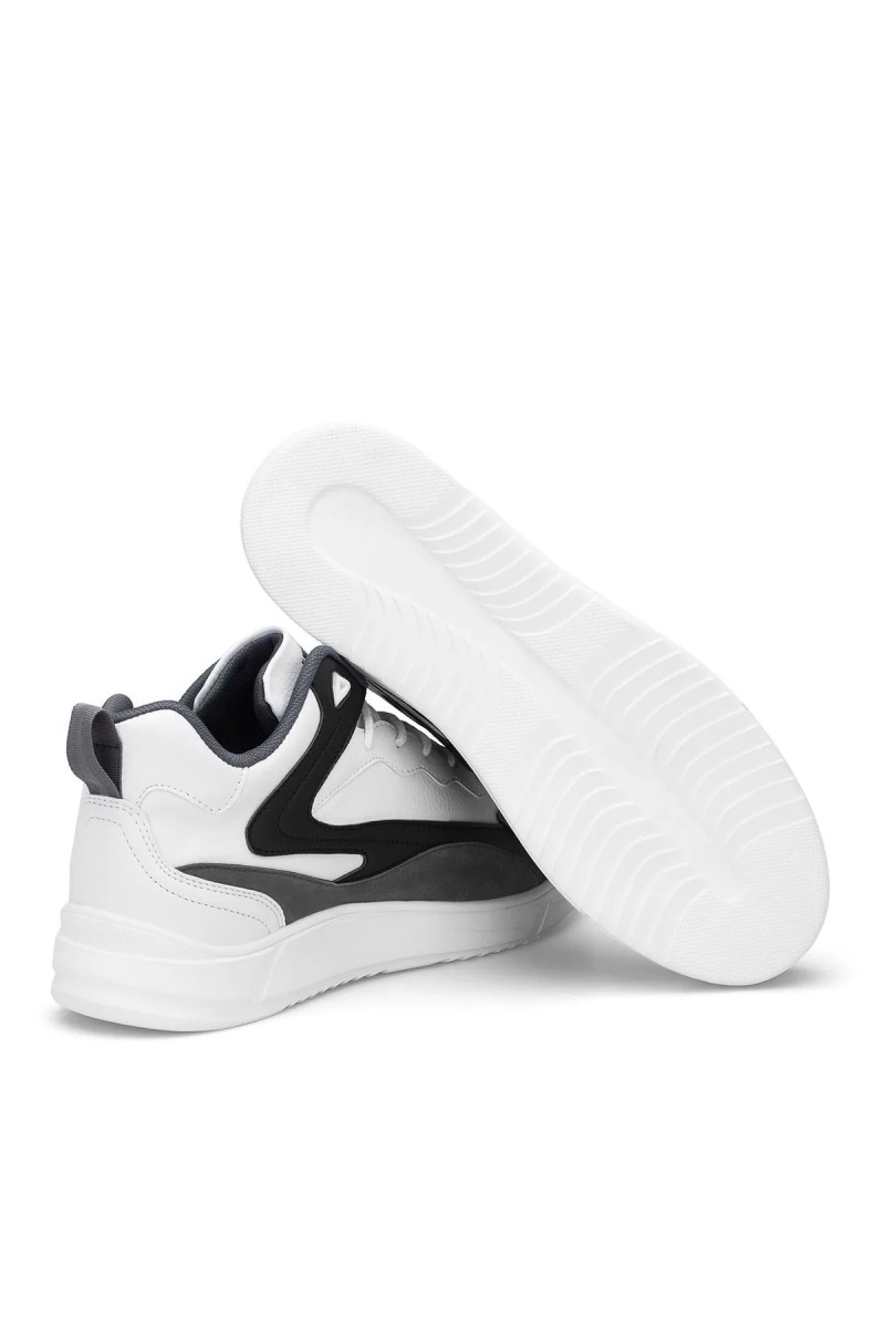 Erkek Bilekli Sneaker - Beyaz Gri- DS3.1204