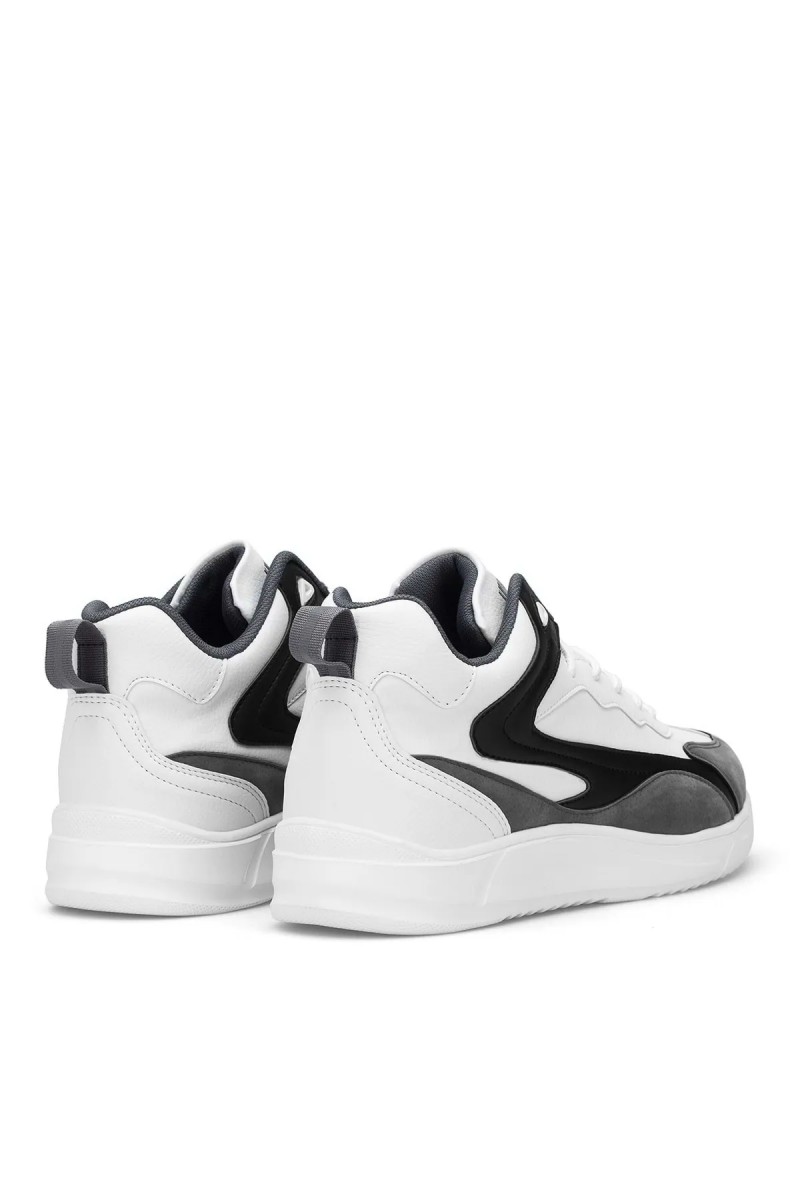 Erkek Bilekli Sneaker - Beyaz Gri- DS3.1204