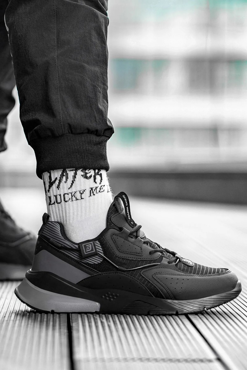 Erkek Sneaker - Siyah Gri - DS3.1205