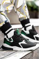 Erkek Sneaker - Siyah Beyaz Yeşil - DS3.1205