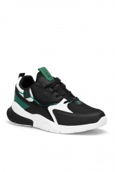 Erkek Sneaker - Siyah Beyaz Yeşil - DS3.1205