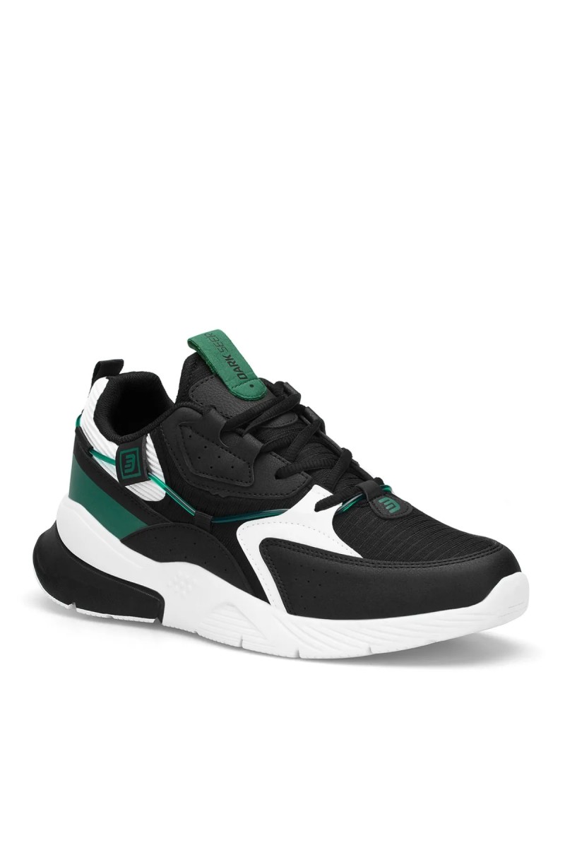 Erkek Sneaker - Siyah Beyaz Yeşil - DS3.1205