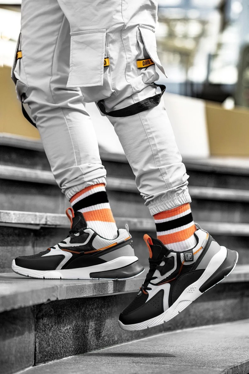 Erkek Sneaker - Siyah Beyaz Buz - DS3.1205
