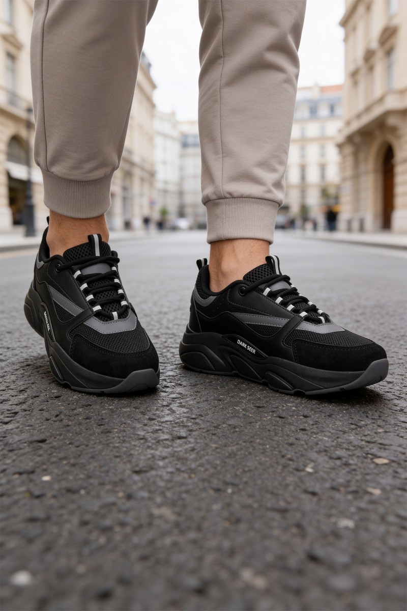 Erkek Sneaker - Siyah - 1838