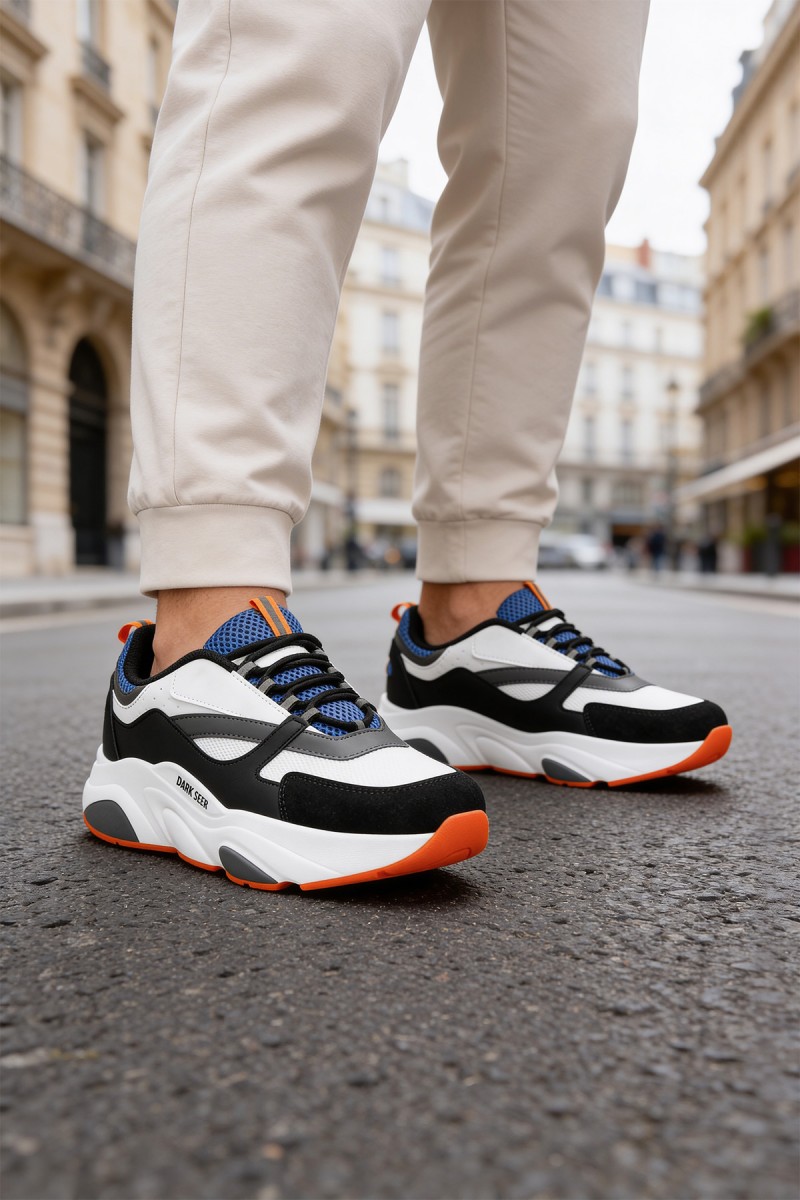 Erkek Sneaker - Beyaz Mavi - 1838