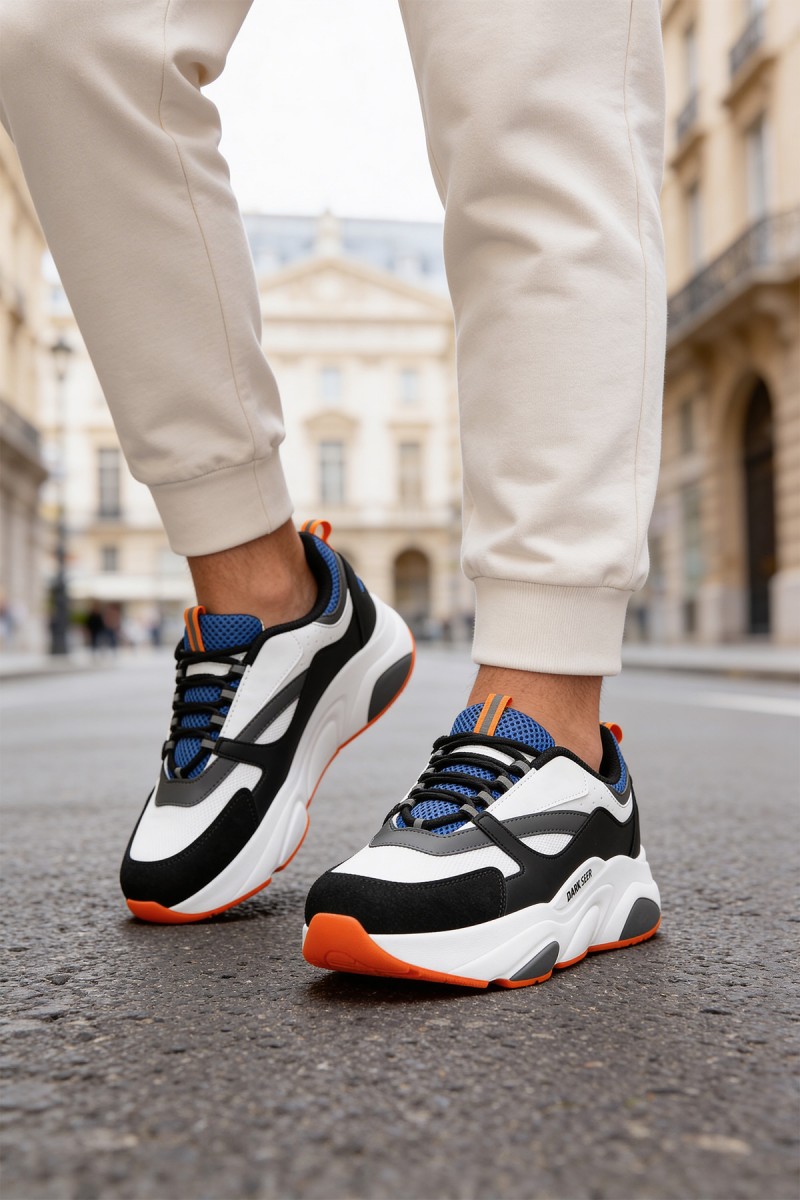 Erkek Sneaker - Beyaz Mavi - 1838