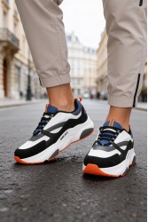 Erkek Sneaker - Beyaz Mavi - 1838