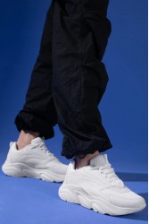Erkek Sneaker - Full Beyaz - DS.MJ1838