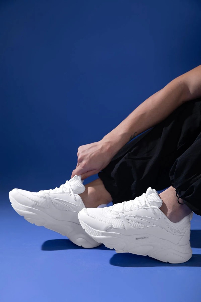 Erkek Sneaker - Full Beyaz - DS.MJ1838