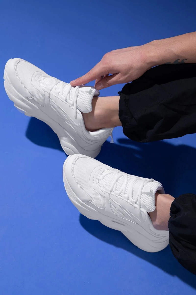Erkek Sneaker - Full Beyaz - DS.MJ1838