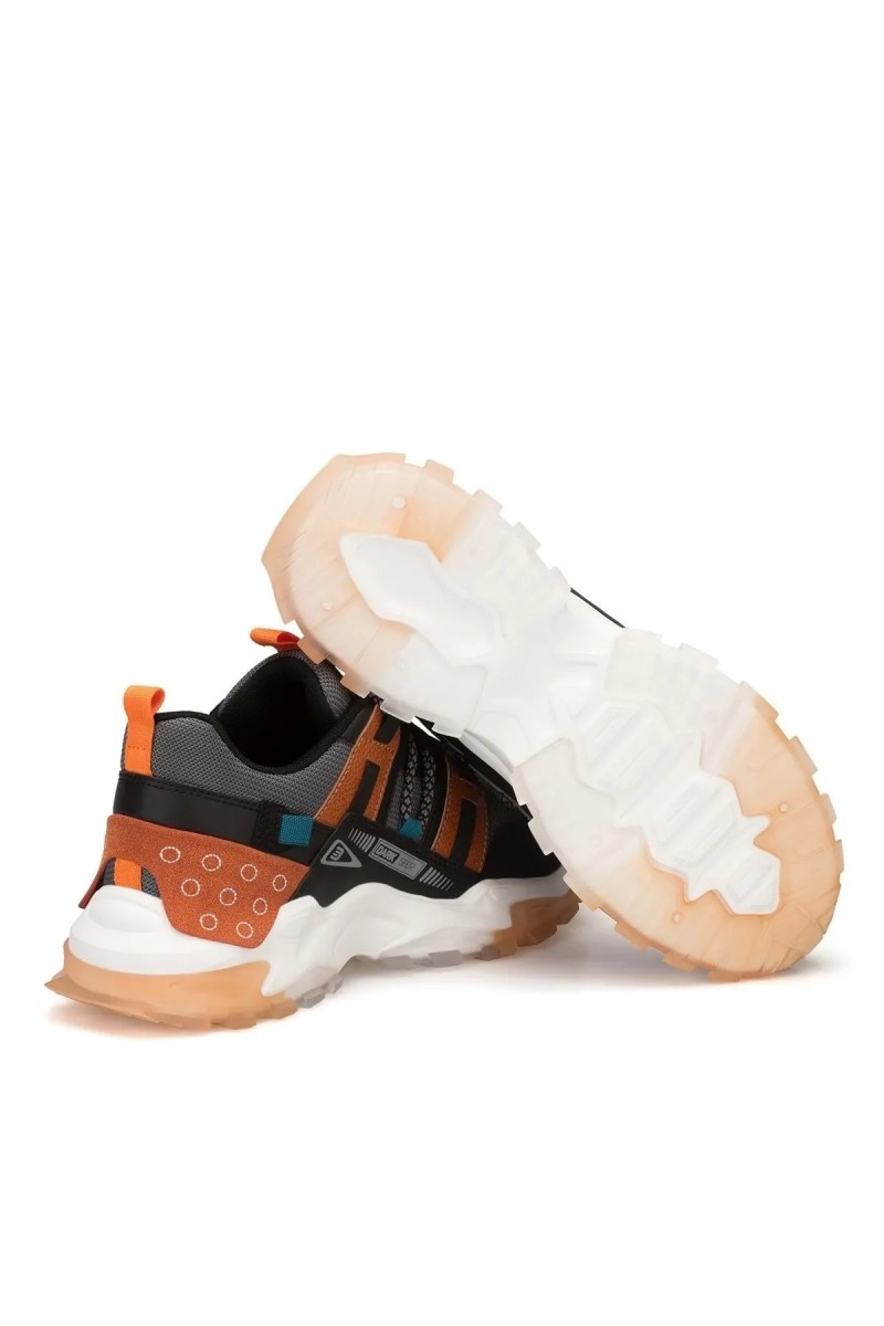 Erkek Sneaker - Siyah Turuncu - Albers