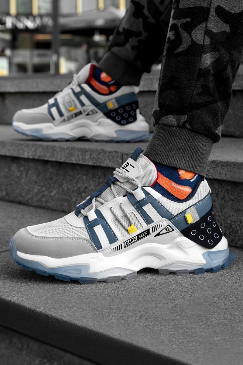 Erkek Sneaker - Beyaz Mavi - Albers