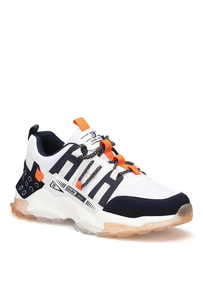 Erkek Sneaker - Beyaz Turuncu - Albers