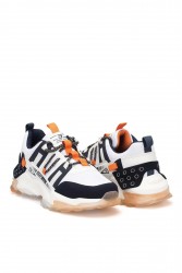 Erkek Sneaker - Beyaz Turuncu - Albers