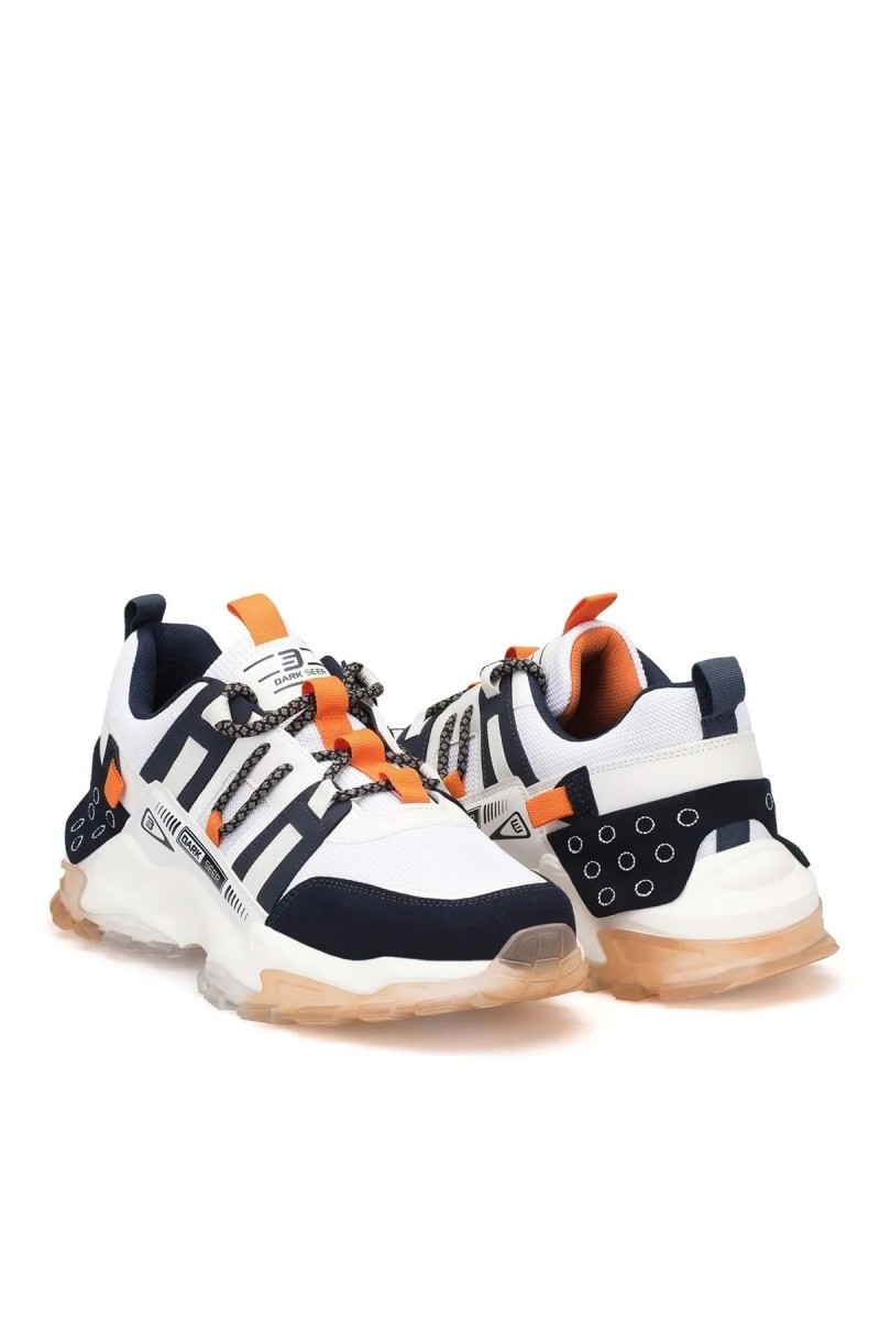 Erkek Sneaker - Beyaz Turuncu - Albers