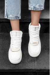 Kadın Bilekli Sneaker - Beyaz - DS Maya