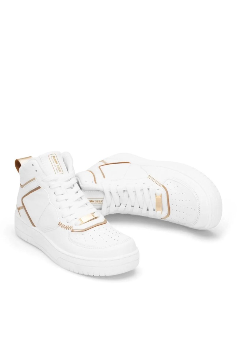 Womens High Top Sneakers - White - DS Maya