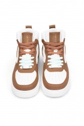 Kadın Bilekli Sneaker - Beyaz Taba - DS Maya