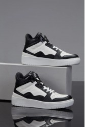 Kadın Bilekli Sneaker - Beyaz Siyah - DS Violet
