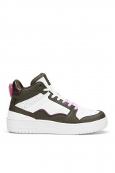 Kadın Bilekli Sneaker - Beyaz Yeşil - DS Violet