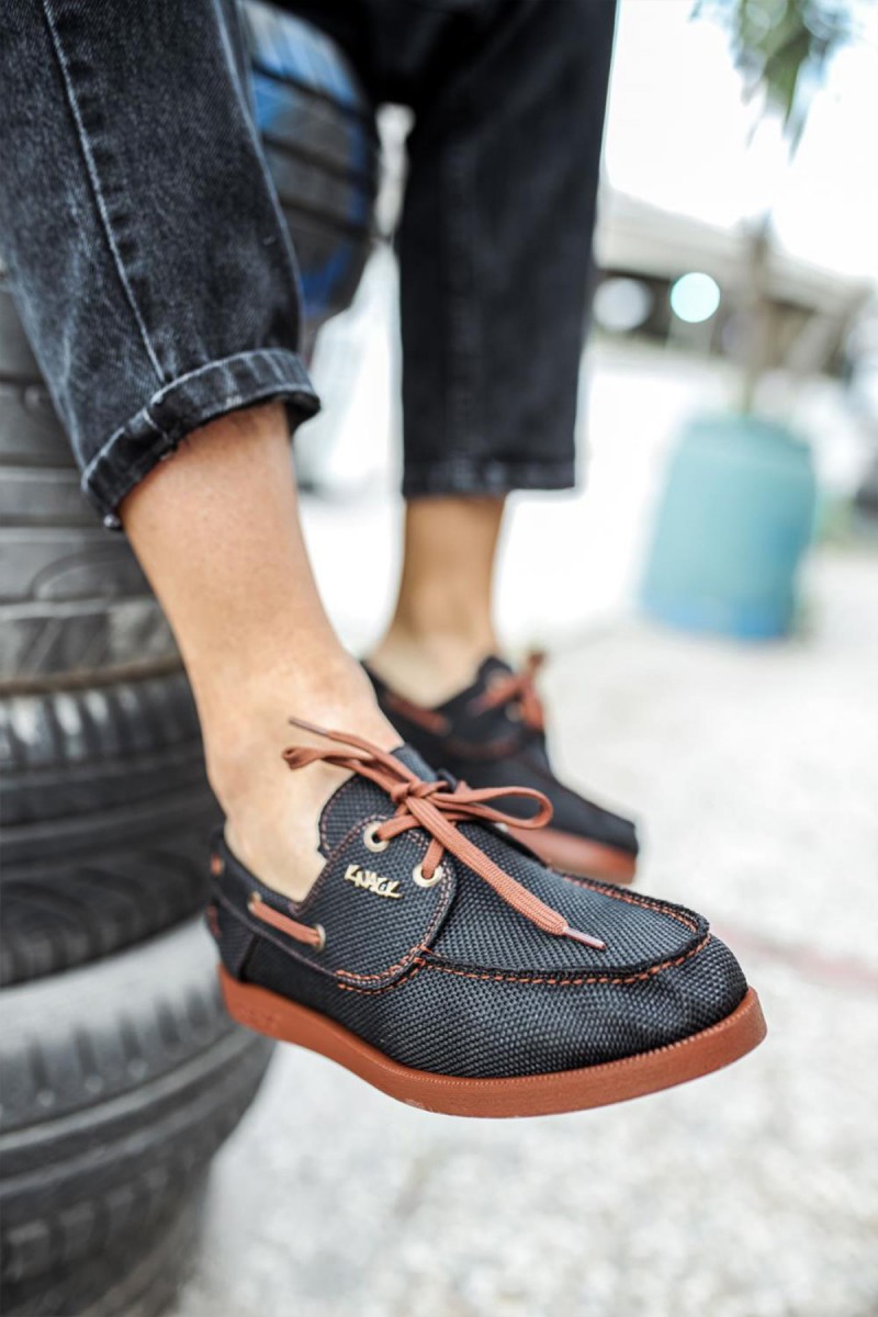 Erkek Sneaker - Taba Siyah - 008