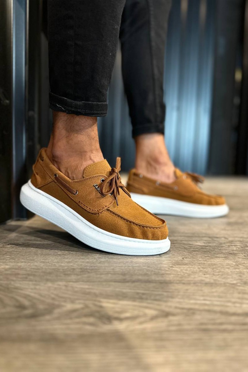 Erkek Sneaker - Taba Süet - 009