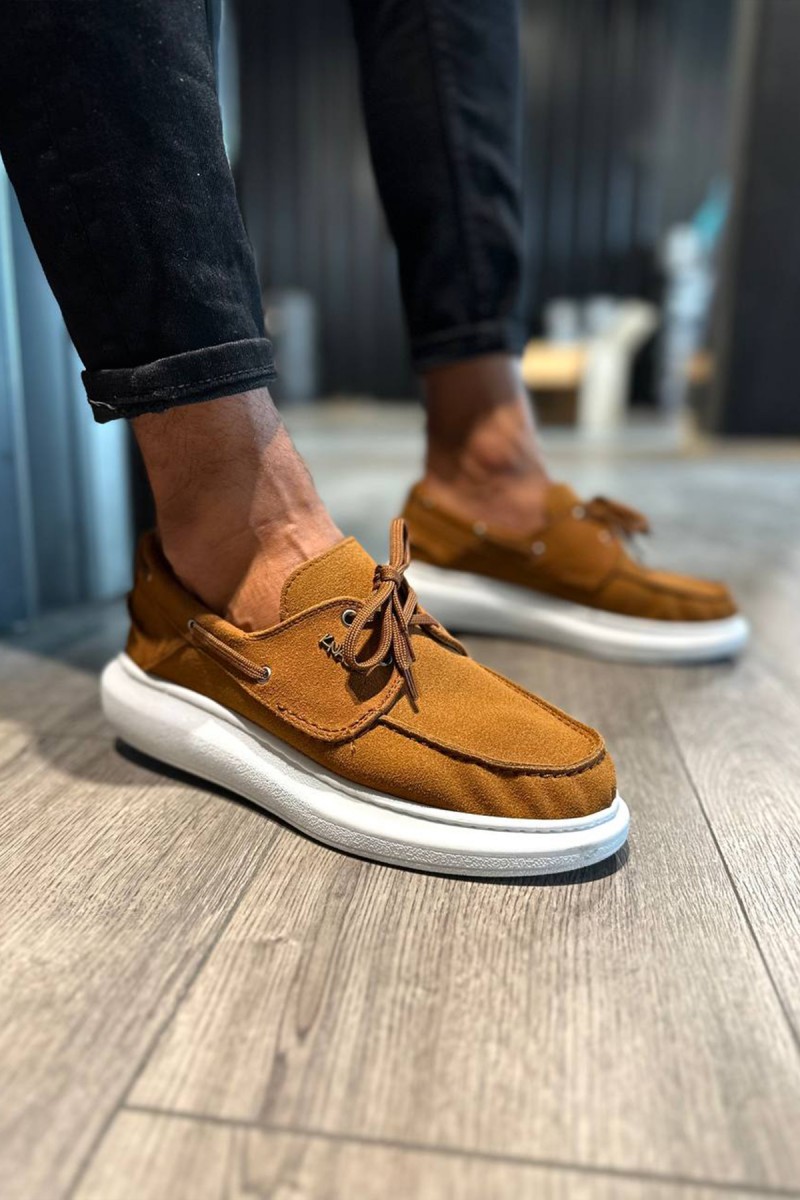 Erkek Sneaker - Taba Süet - 009