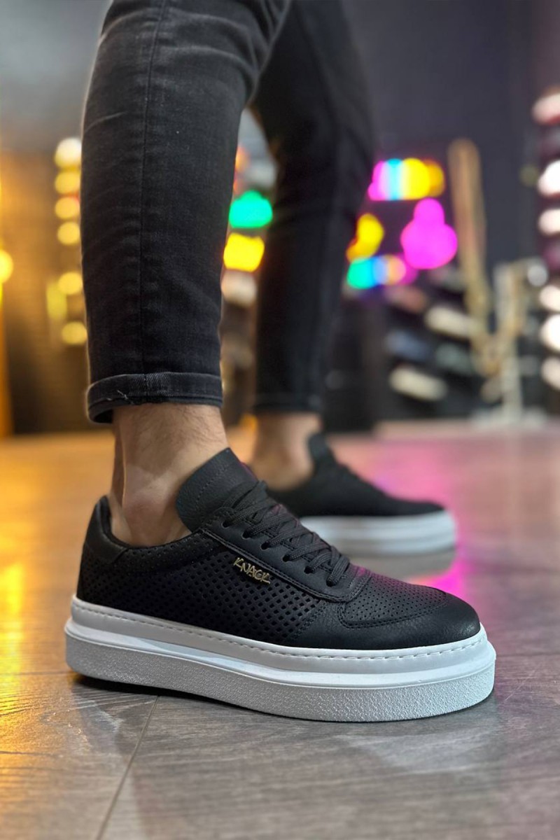 Erkek Günlük Ayakkabı - Siyah Beyaz - 013