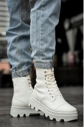 Mens Boots - White - 023