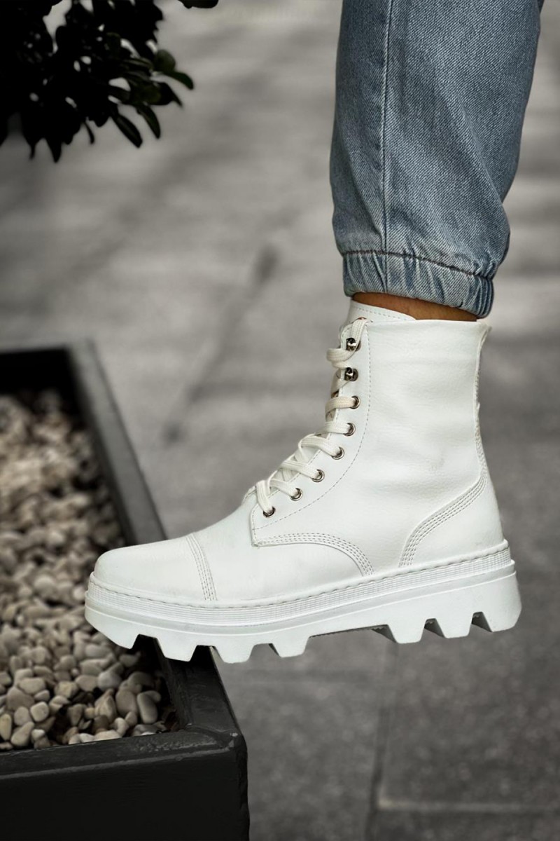 Mens Boots - White - 023