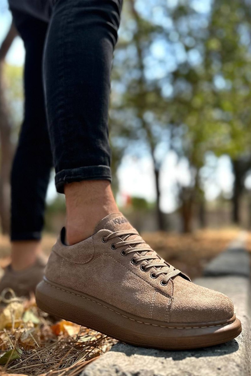 Erkek Sneaker - Camel Süet - 044