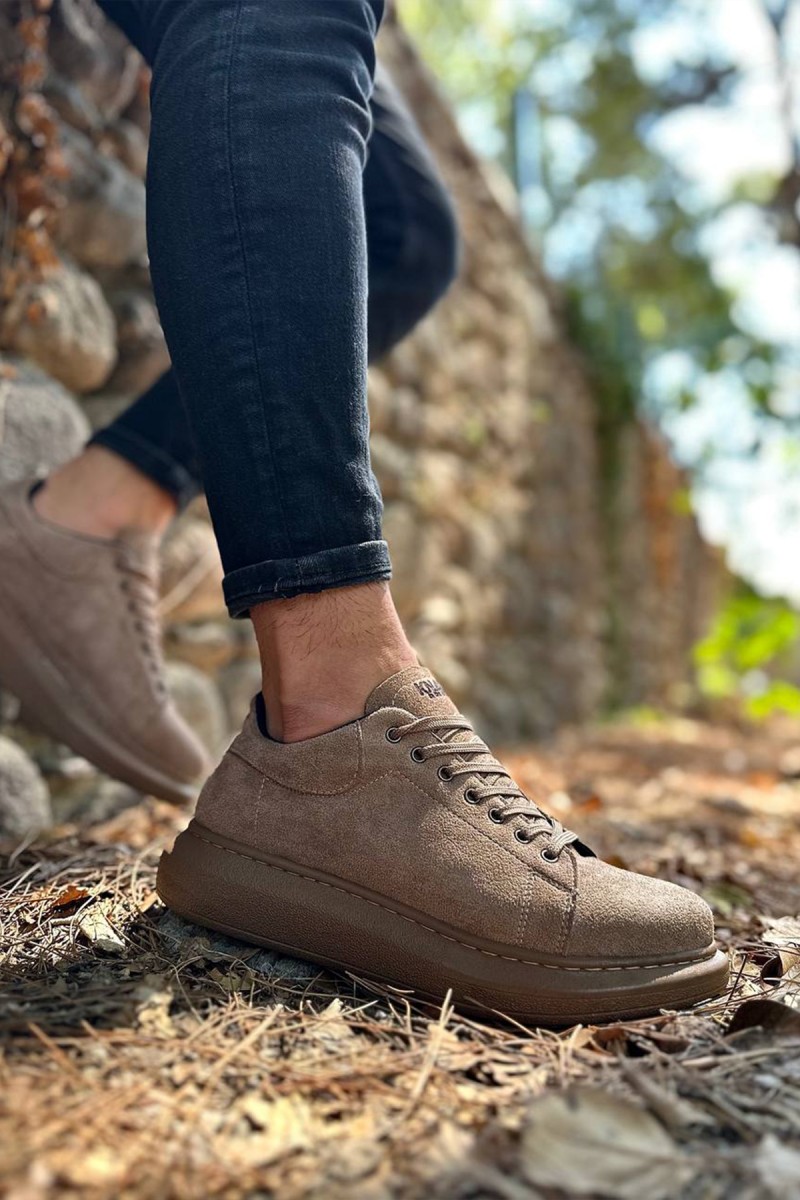 Erkek Sneaker - Camel Süet - 044