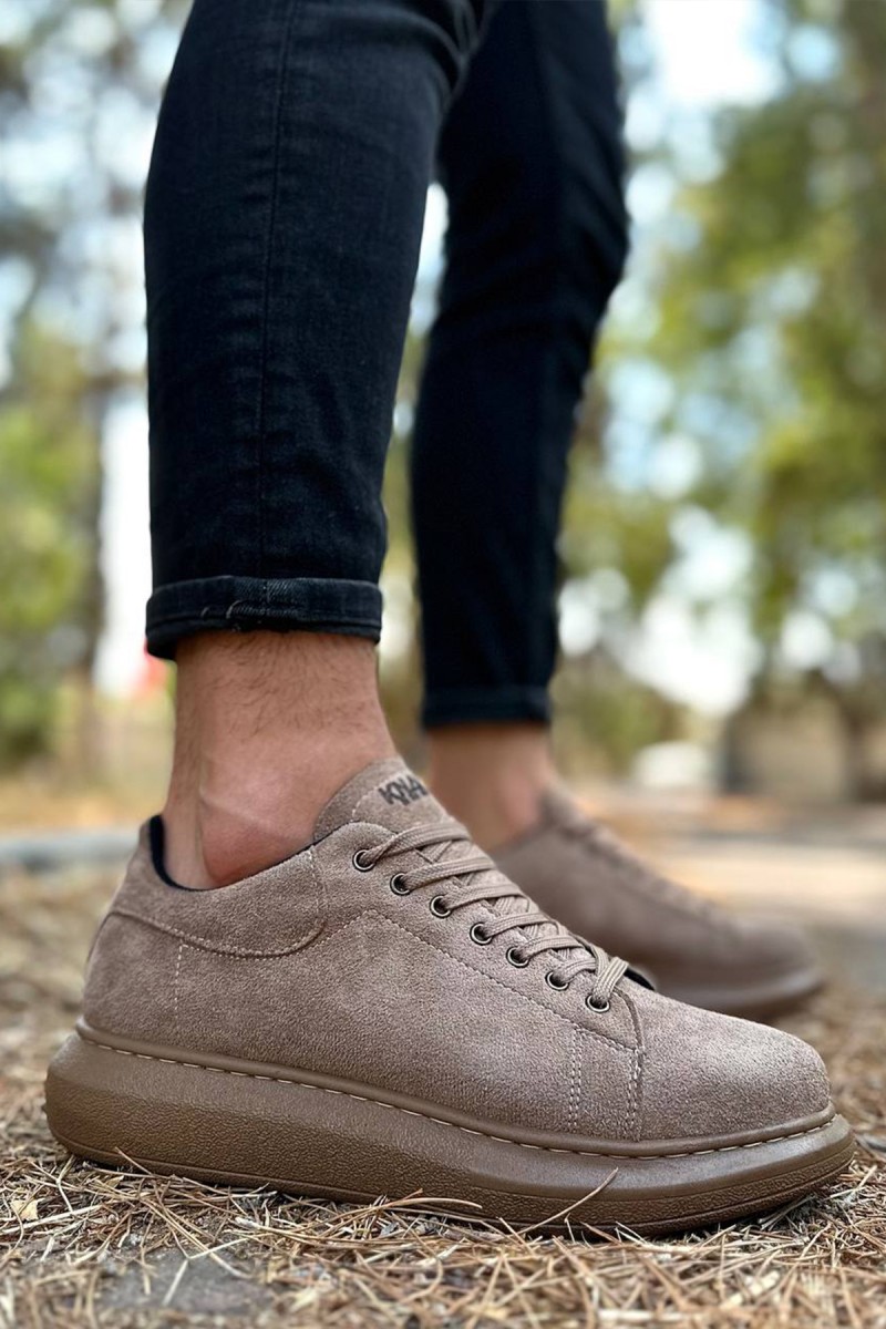 Erkek Sneaker - Camel Süet - 044