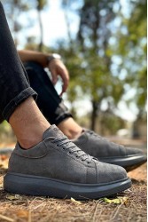 Erkek Sneaker - Gri Süet - 044