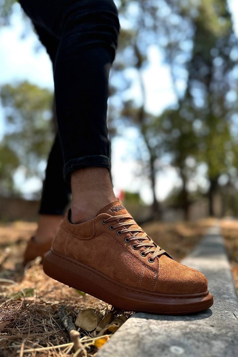 Erkek Sneaker - Taba Süet - 044