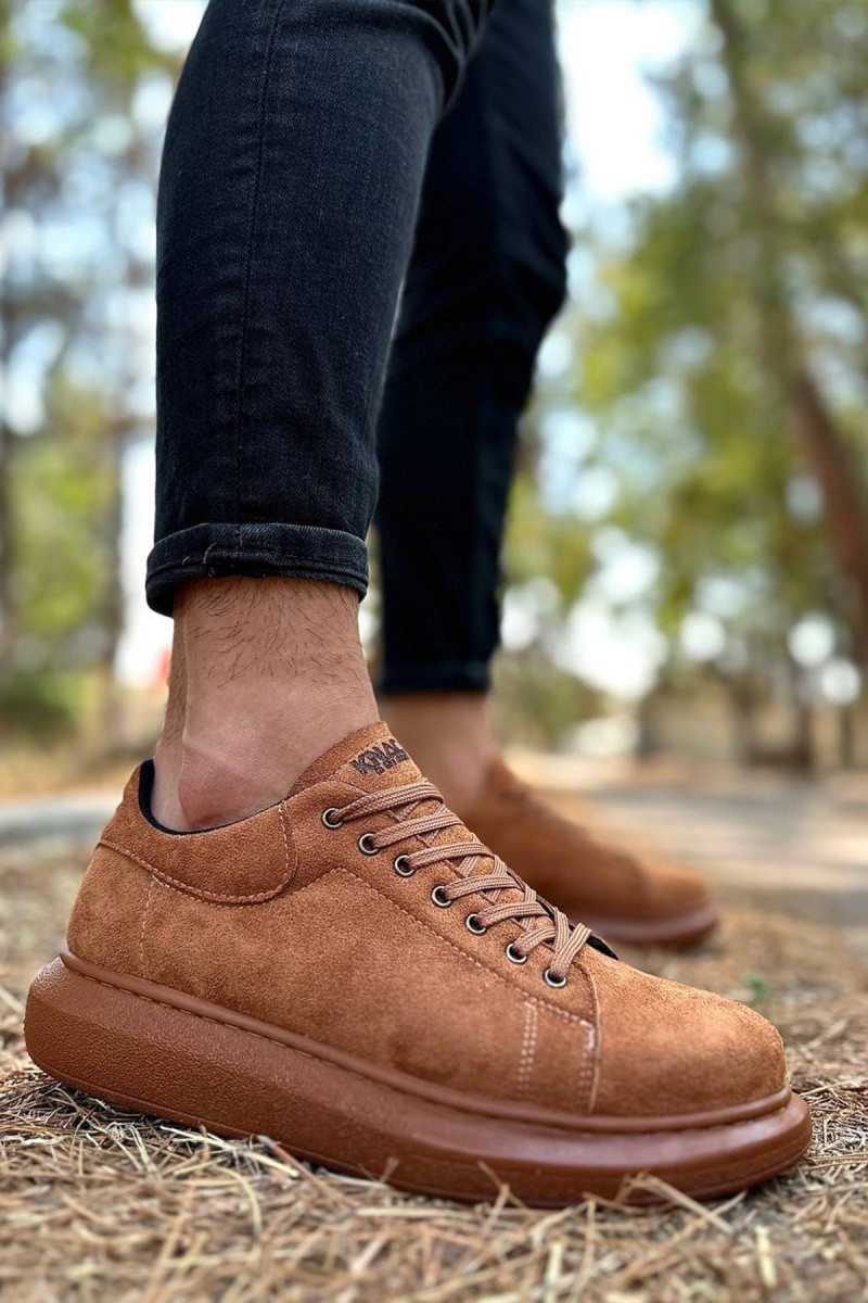 Erkek Sneaker - Taba Süet - 044