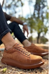 Erkek Sneaker - Taba Süet - 044