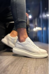 Erkek Sneaker - Beyaz Kapitone - 044