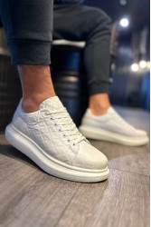 Erkek Sneaker - Beyaz Kapitone - 044