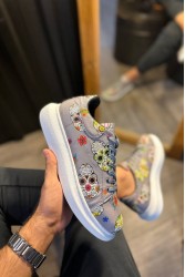 Erkek Sneaker - Gri Kurukafa - 046