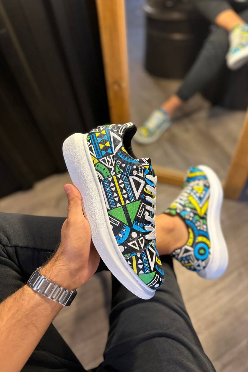 Erkek Sneaker - Sarı - 046