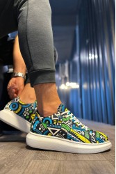 Erkek Sneaker - Sarı - 046