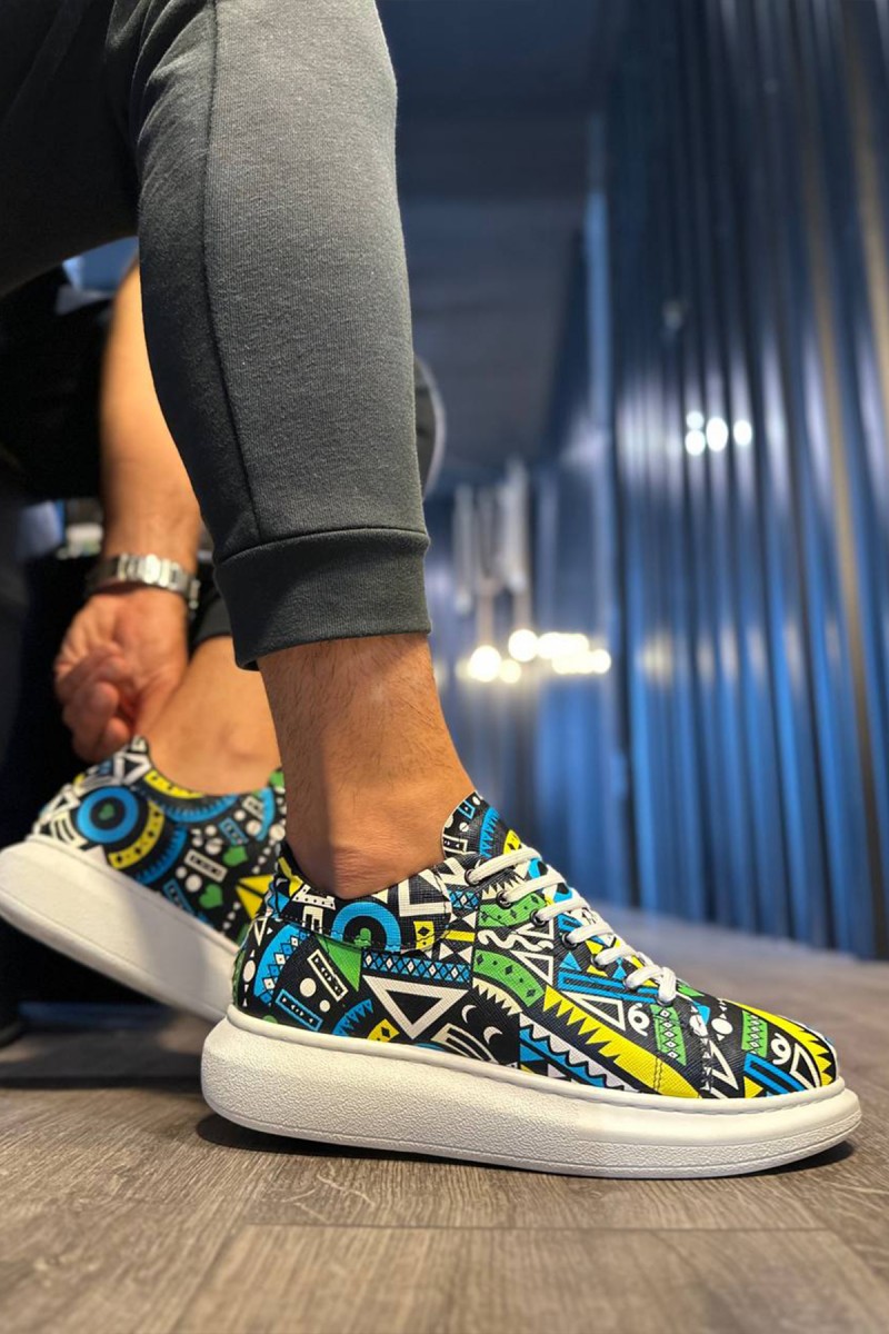 Erkek Sneaker - Sarı - 046