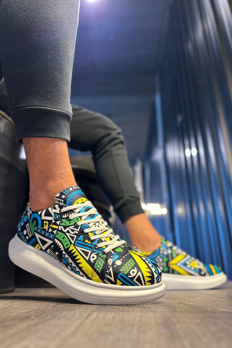 Erkek Sneaker - Sarı - 046