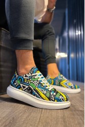 Erkek Sneaker - Sarı - 046