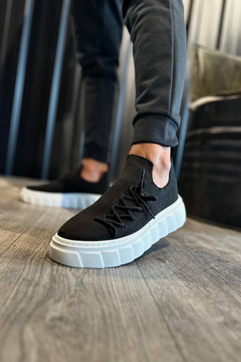 Erkek Sneaker - Siyah Beyaz - 1025