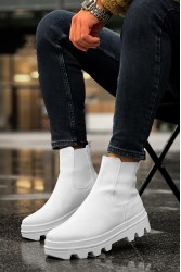 Mens Boots - White - 113
