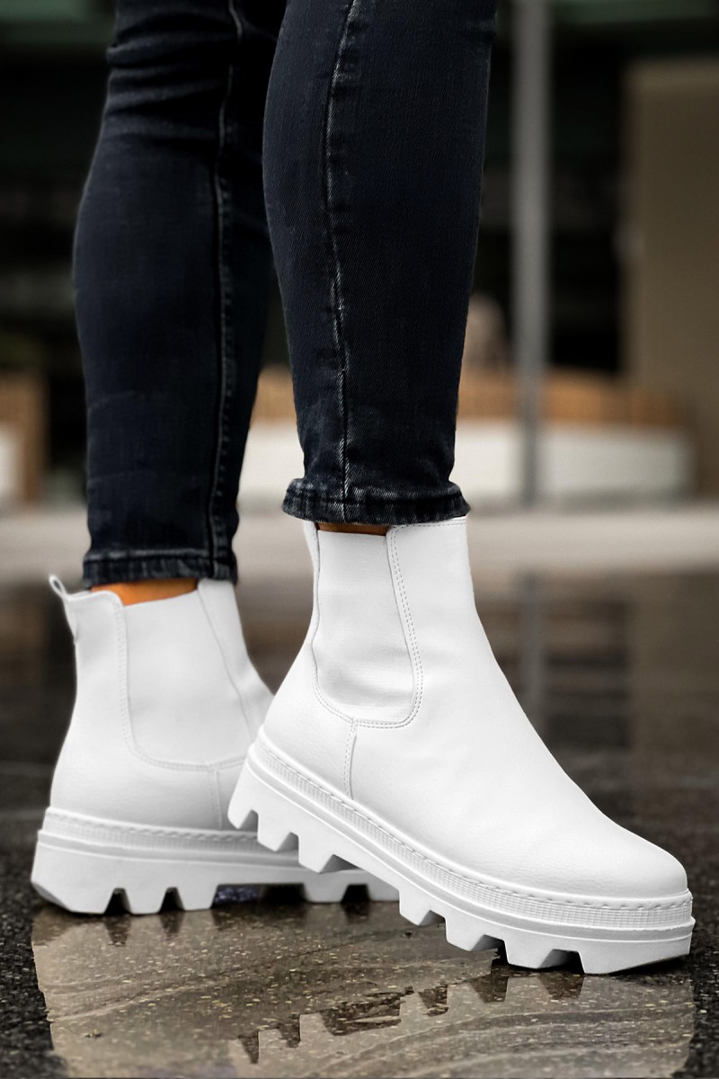 Mens Boots - White - 113