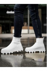Mens Boots - White - 113
