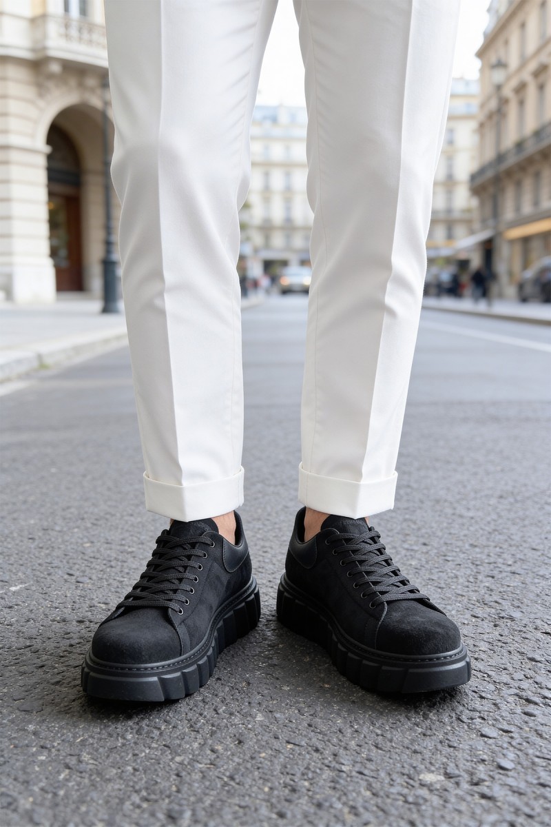 Erkek Sneaker - Siyah Süet - 144